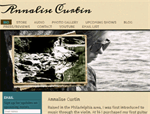 Tablet Screenshot of annalisecurtin.com
